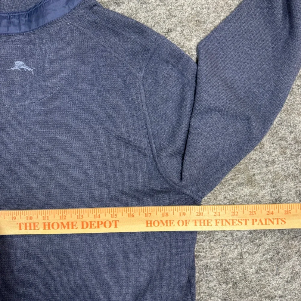 Tommy Bahama IslandZone Coolside Active HZ 1/4 Pullover Cadet Blue Mens S NEW